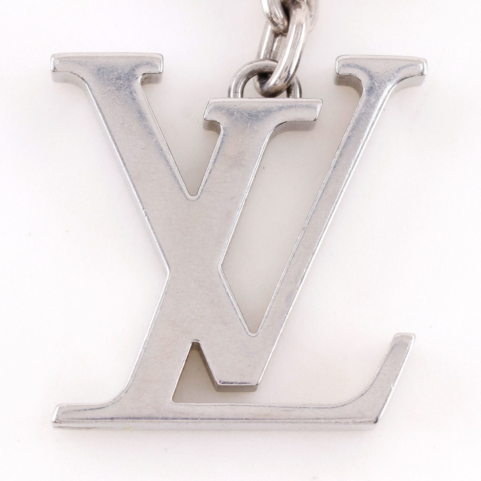 Louis Vuitton Porte Cles LV Initials Metal Silver Key Holder — view 8