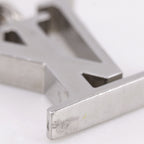 Louis Vuitton Porte Cles LV Initials Metal Silver Key Holder — view 3