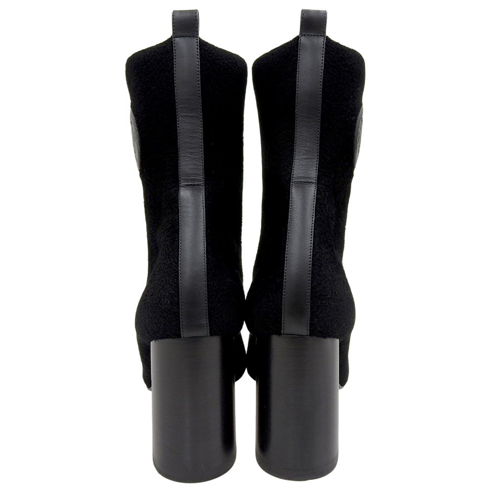 Hermes Jenna 90 Short Boots Black — view 3