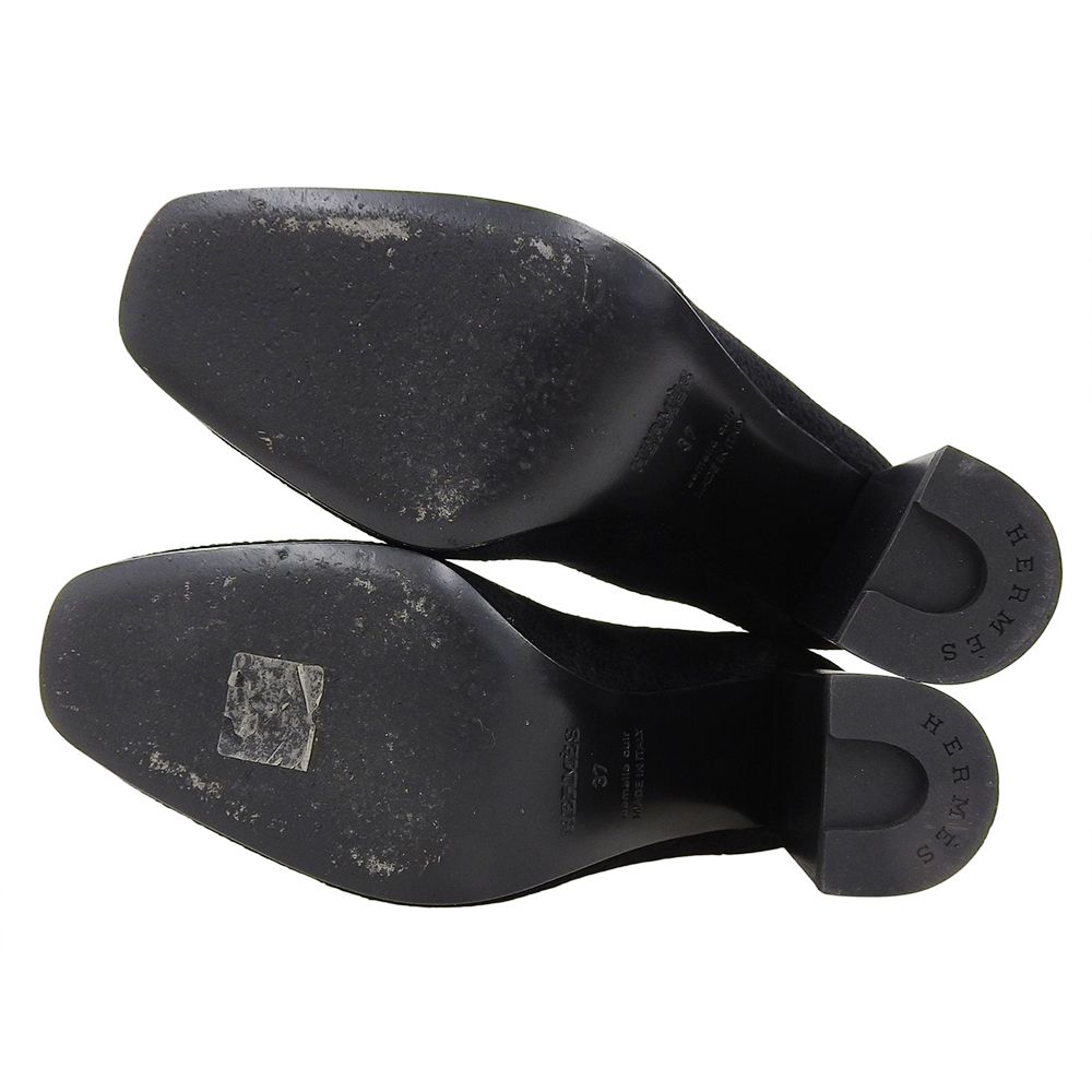 Hermes Jenna 90 Short Boots Black — view 2