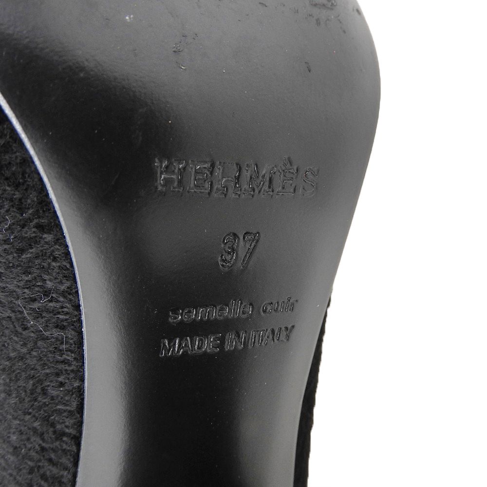 Hermes Jenna 90 Short Boots Black — view 6