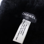 Chanel CC Logo Lapin Rabbit Fur Tippet Scarf — view 6