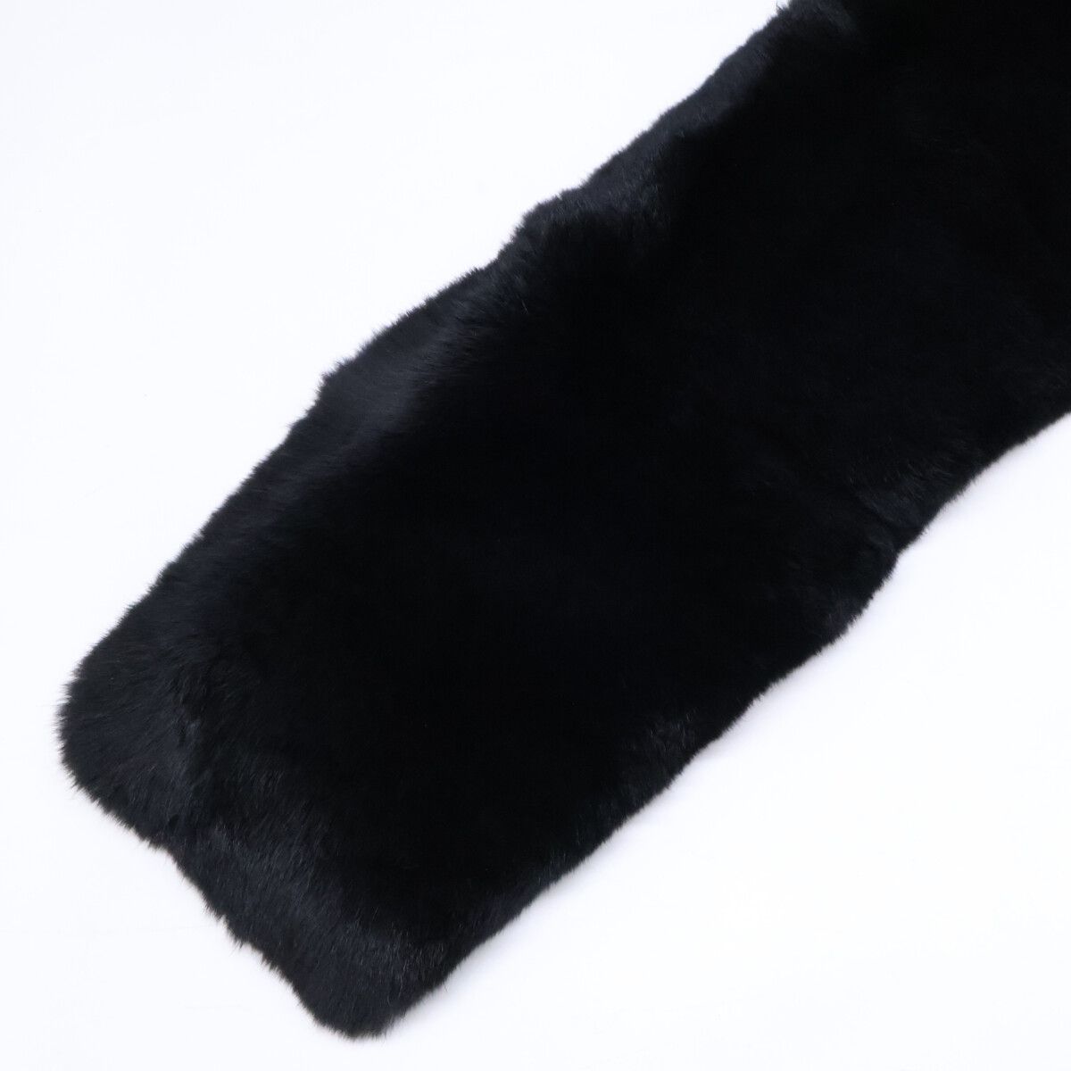 Chanel CC Logo Lapin Rabbit Fur Tippet Scarf — view 4