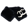 Chanel CC Logo Lapin Rabbit Fur Tippet Scarf