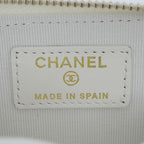 Chanel Quilted Zip Coin Purse Heart Spade Caviar Leather Case — view 8