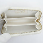 Chanel Quilted Zip Coin Purse Heart Spade Caviar Leather Case — view 7