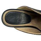 Chanel Mules 36.5 Black CC Logo Perforated Sabot Leather — view 6