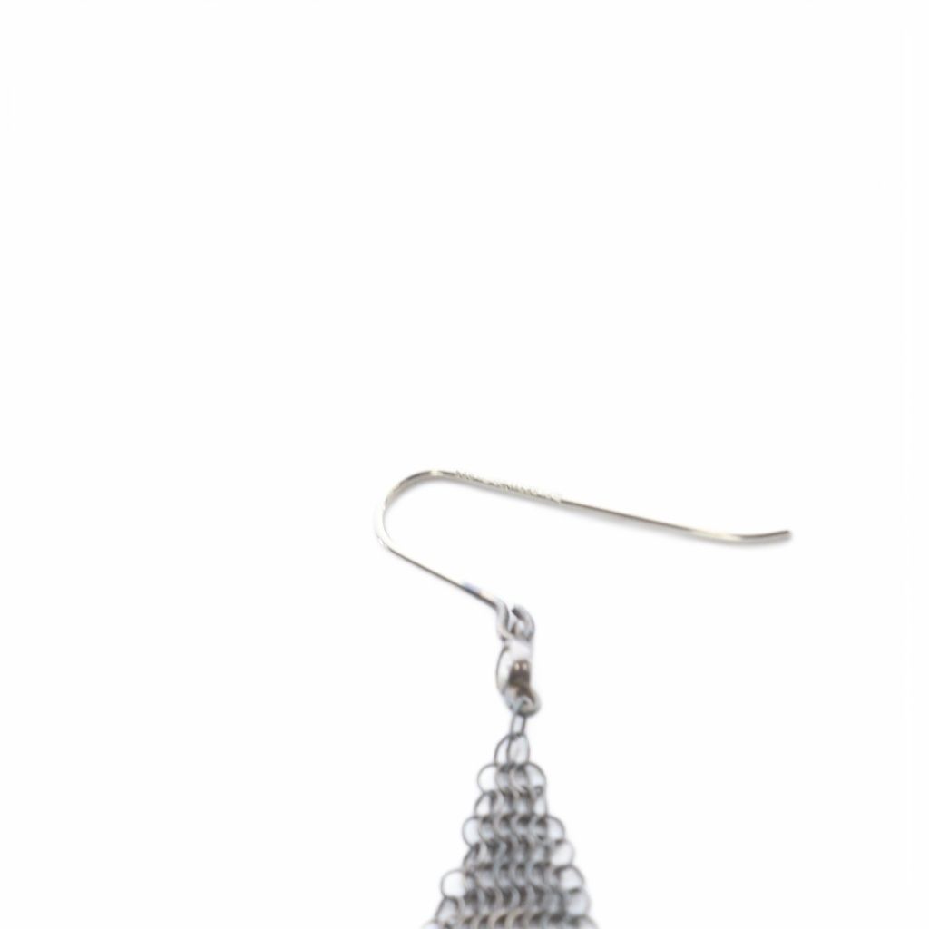 Tiffany & Co Mesh Earrings Silver — view 9
