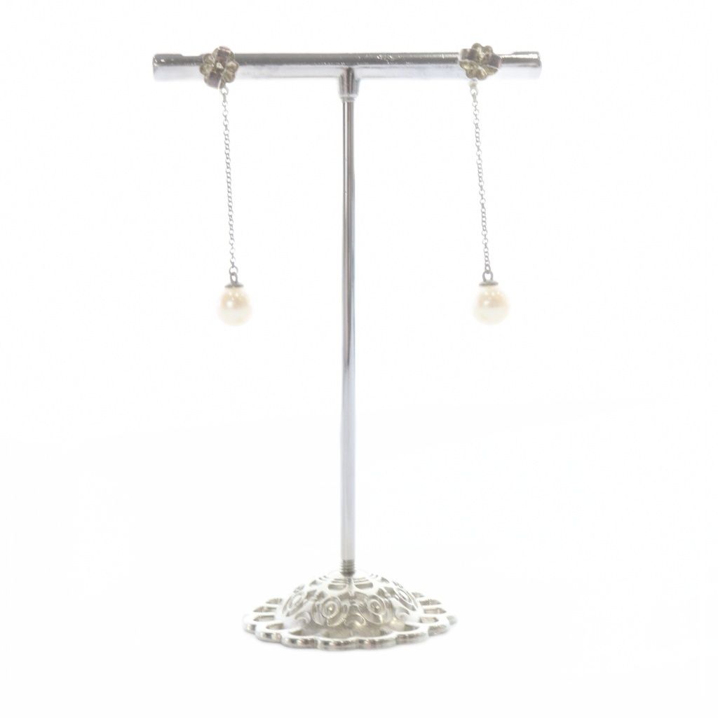 Tiffany & Co Ziegfeld 925 Pearl Earrings Silver — view 3