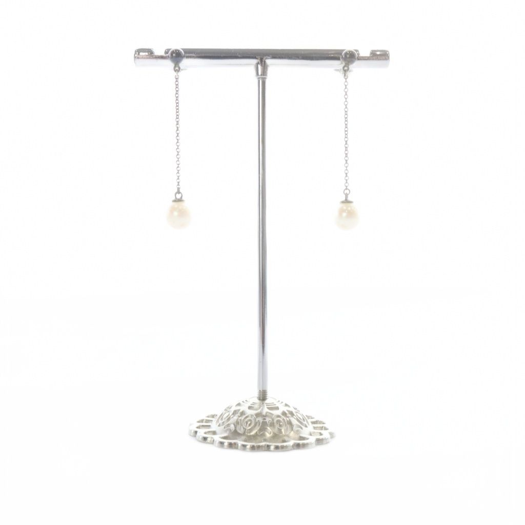 Tiffany & Co Ziegfeld 925 Pearl Earrings Silver