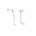 Tiffany & Co Ziegfeld 925 Pearl Earrings Silver — view 5
