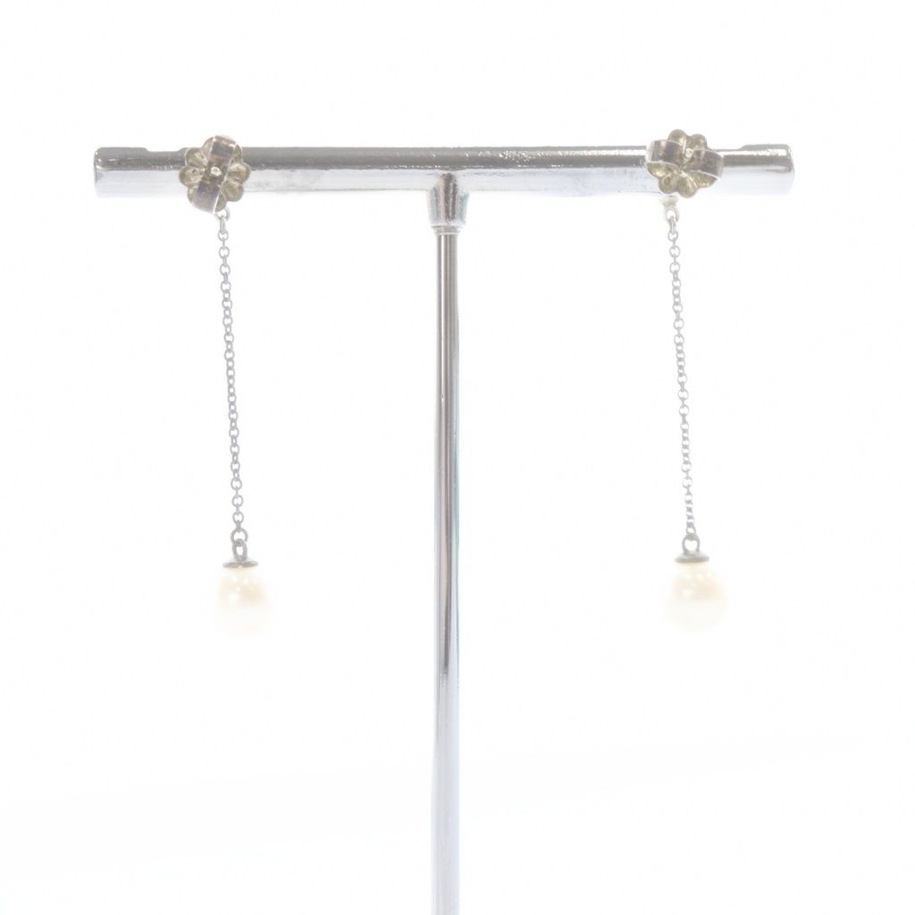 Tiffany & Co Ziegfeld 925 Pearl Earrings Silver — view 4