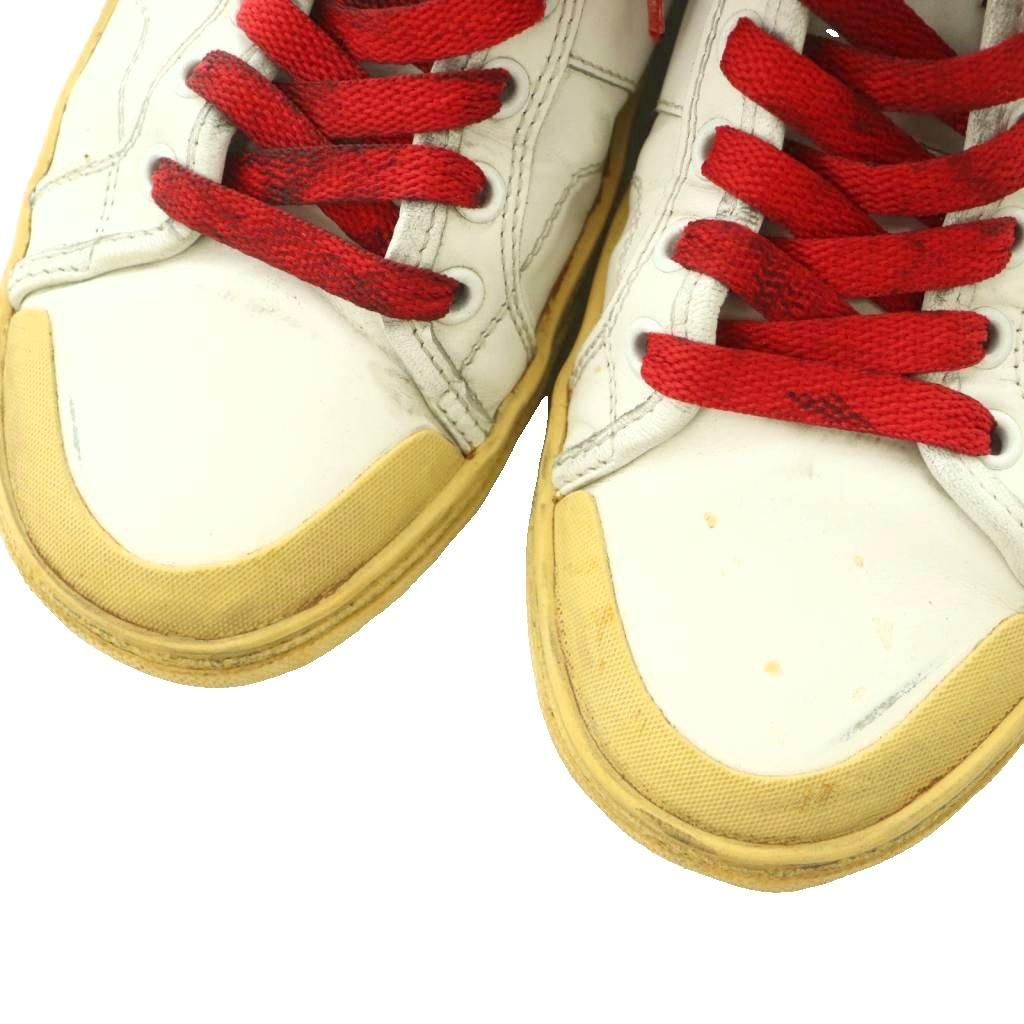 Saint Laurent Paris SL High Cut Sneakers 39.5..0 cm White Red AD — view 3