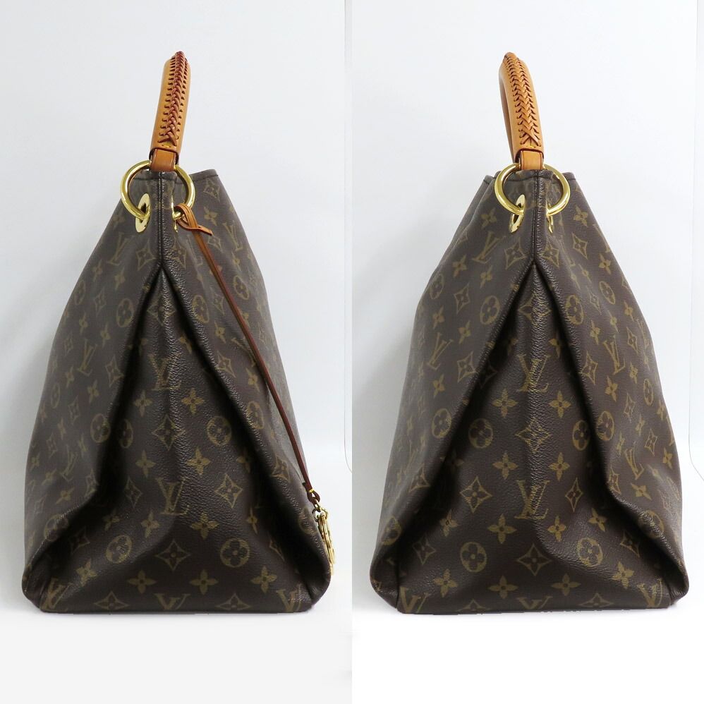Louis Vuitton Artsy Monogram Gold Shoulder Bag Tote Brown — view 4
