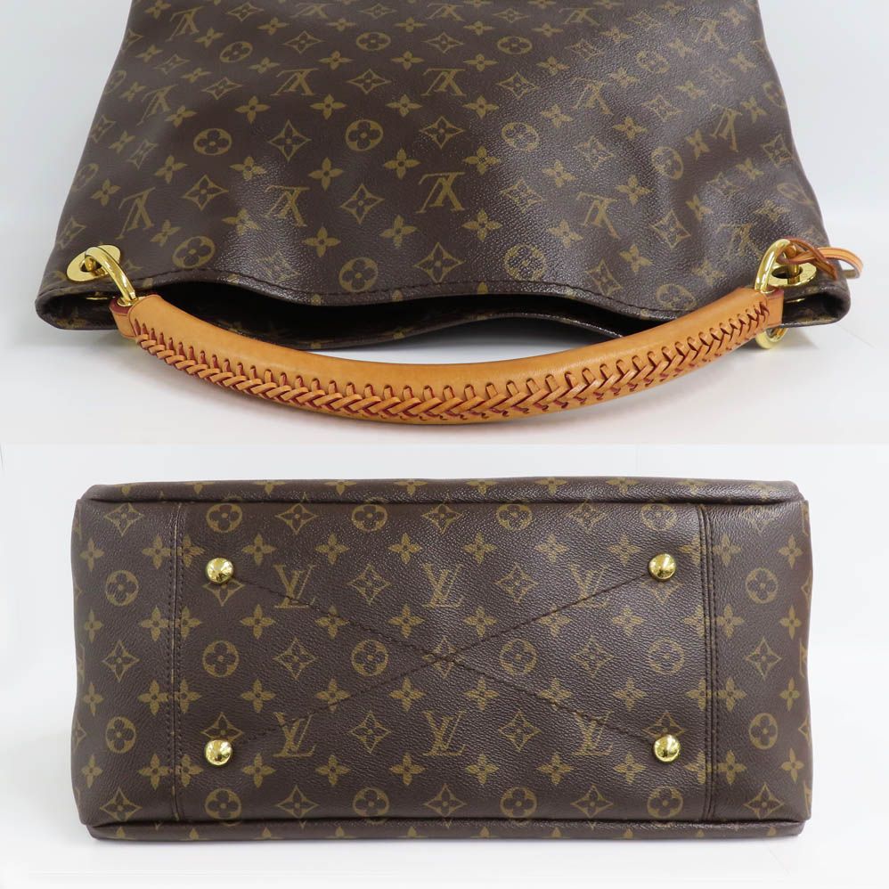 Louis Vuitton Artsy Monogram Gold Shoulder Bag Tote Brown — view 3