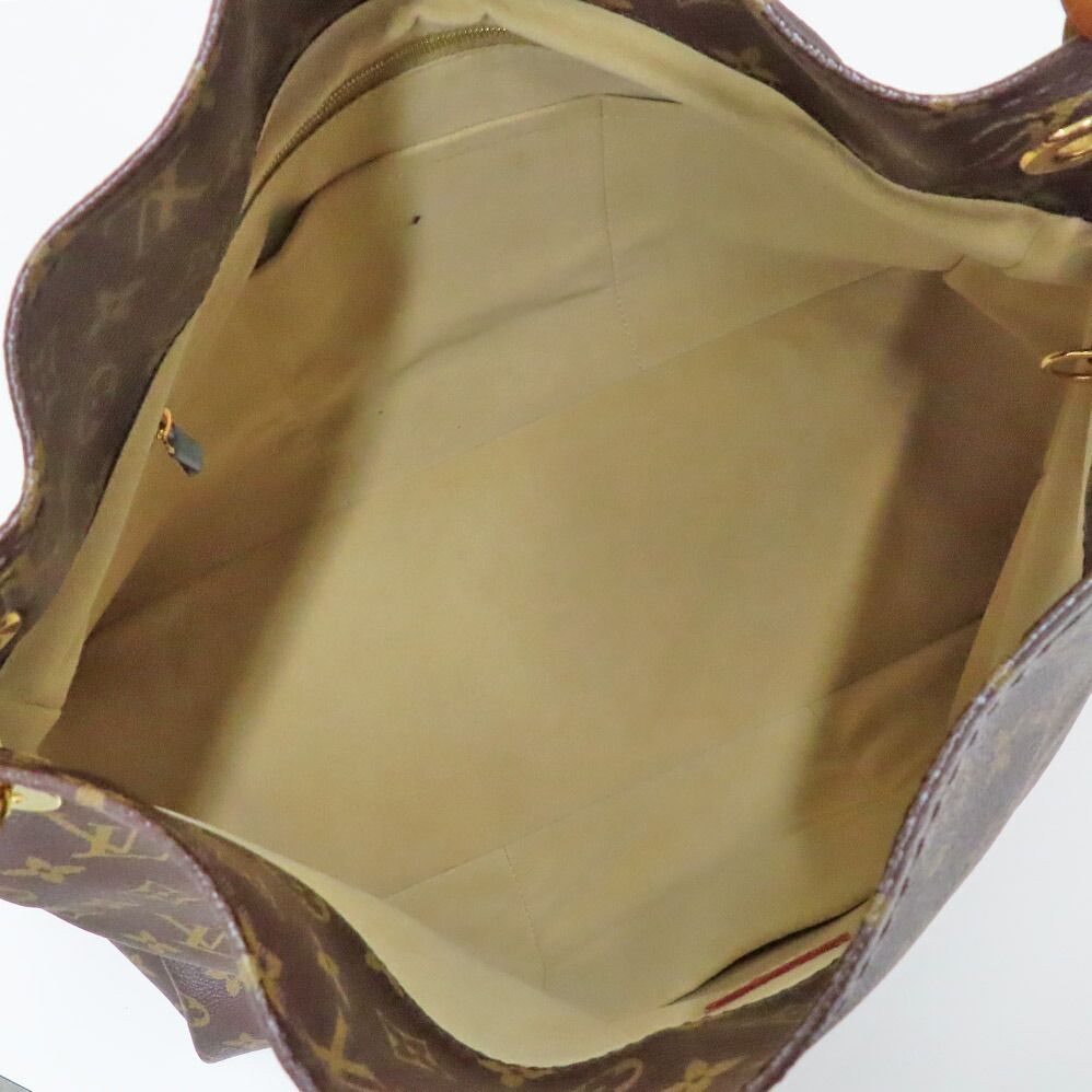 Louis Vuitton Artsy Monogram Gold Shoulder Bag Tote Brown — view 5