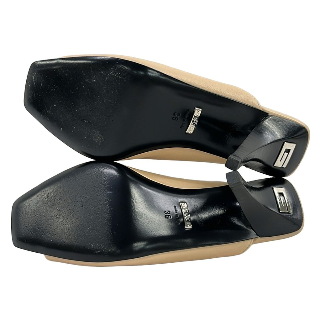 Gucci Mules 36 Beige Leather — view 4