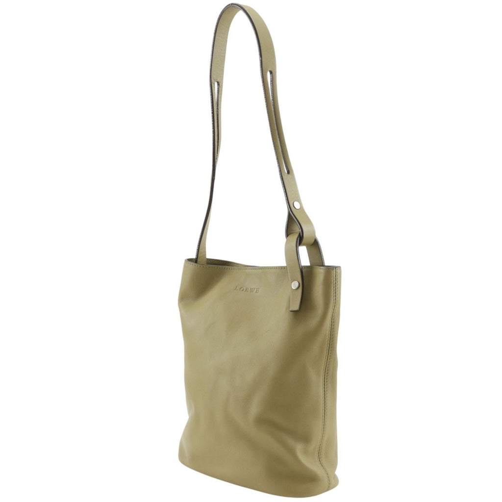 Loewe Anagram Lambskin Olive Shoulder — view 2
