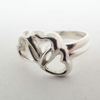 Tiffany & Co 925 Triple Heart Ring — view 5