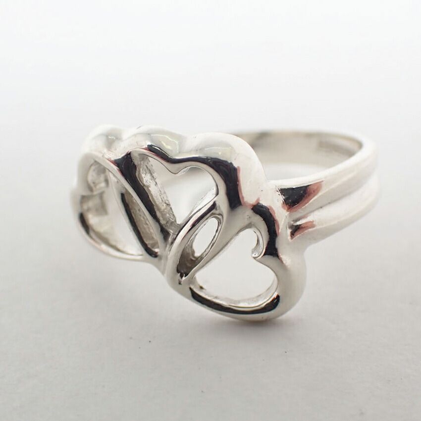 Tiffany & Co 925 Triple Heart Ring — view 5