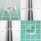 Tiffany & Co 925 Triple Heart Ring — view 9