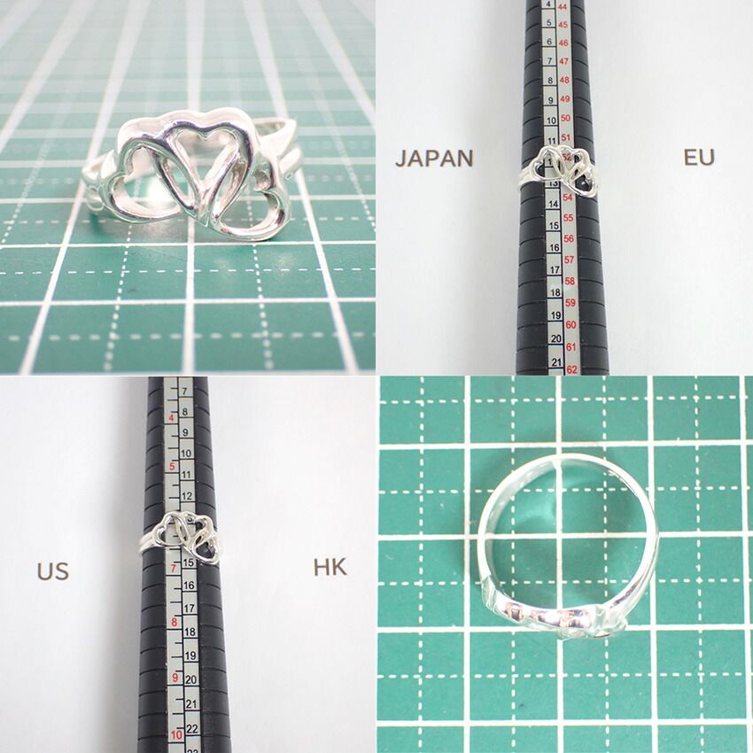 Tiffany & Co 925 Triple Heart Ring — view 9