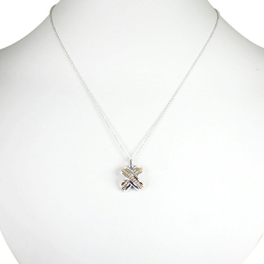 Tiffany & Co 925 750 Signature Cross Pendant