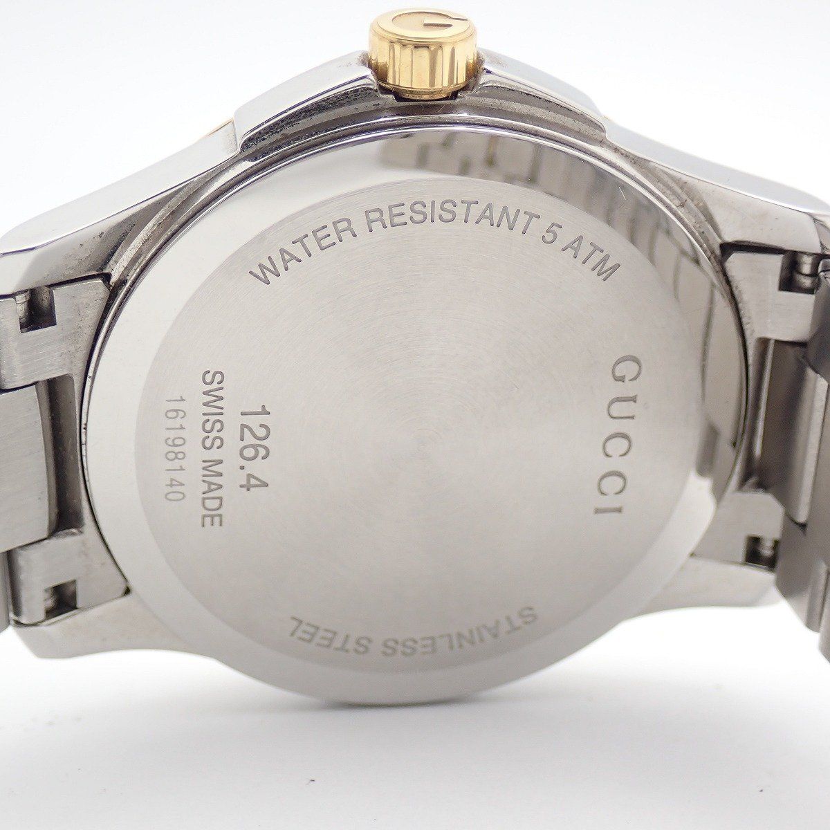 Gucci 126.4 Timeless Quartz Watch Duo Silver Dial SS Pawn — view 9
