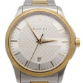 Gucci 126.4 Timeless Quartz Watch Duo Silver Dial SS Pawn