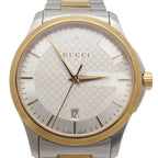 Gucci 126.4 Timeless Quartz Watch Duo Silver Dial SS Pawn