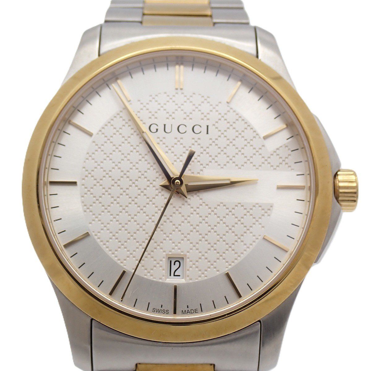 Gucci 126.4 Timeless Quartz Watch Duo Silver Dial SS Pawn