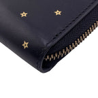 Dior Stars Collection Zip Around Wallet Card Holder Coin Purse Black — view 4