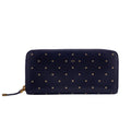 Dior Stars Collection Zip Around Wallet Card Holder Coin Purse Black