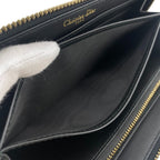 Dior Stars Collection Zip Around Wallet Card Holder Coin Purse Black — view 7