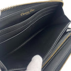 Dior Stars Collection Zip Around Wallet Card Holder Coin Purse Black — view 6
