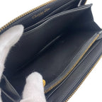Dior Stars Collection Zip Around Wallet Card Holder Coin Purse Black — view 8
