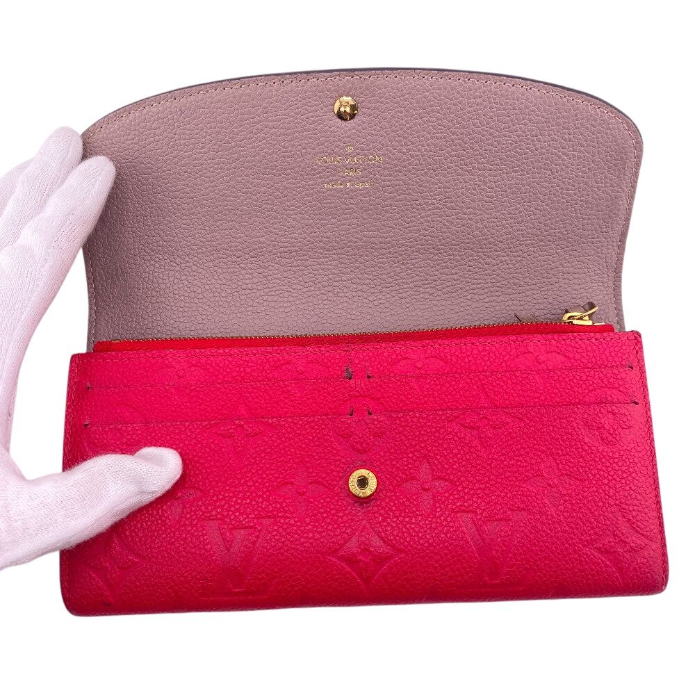 Louis Vuitton Portefeuille Emily Monogram Empreinte Wallet Card Holder Coin — view 6
