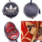 Gucci Trefoil Leather Shoulder Pouch Adidas Collaboration Card Case Coin Wallet — view 7