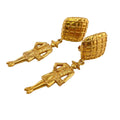 Chanel Mademoiselle Earrings Gold