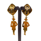 Chanel Mademoiselle Earrings Gold — view 3