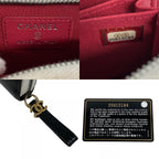 Chanel Gabriel Zip Around Coin Case Wallet Purse White — view 8