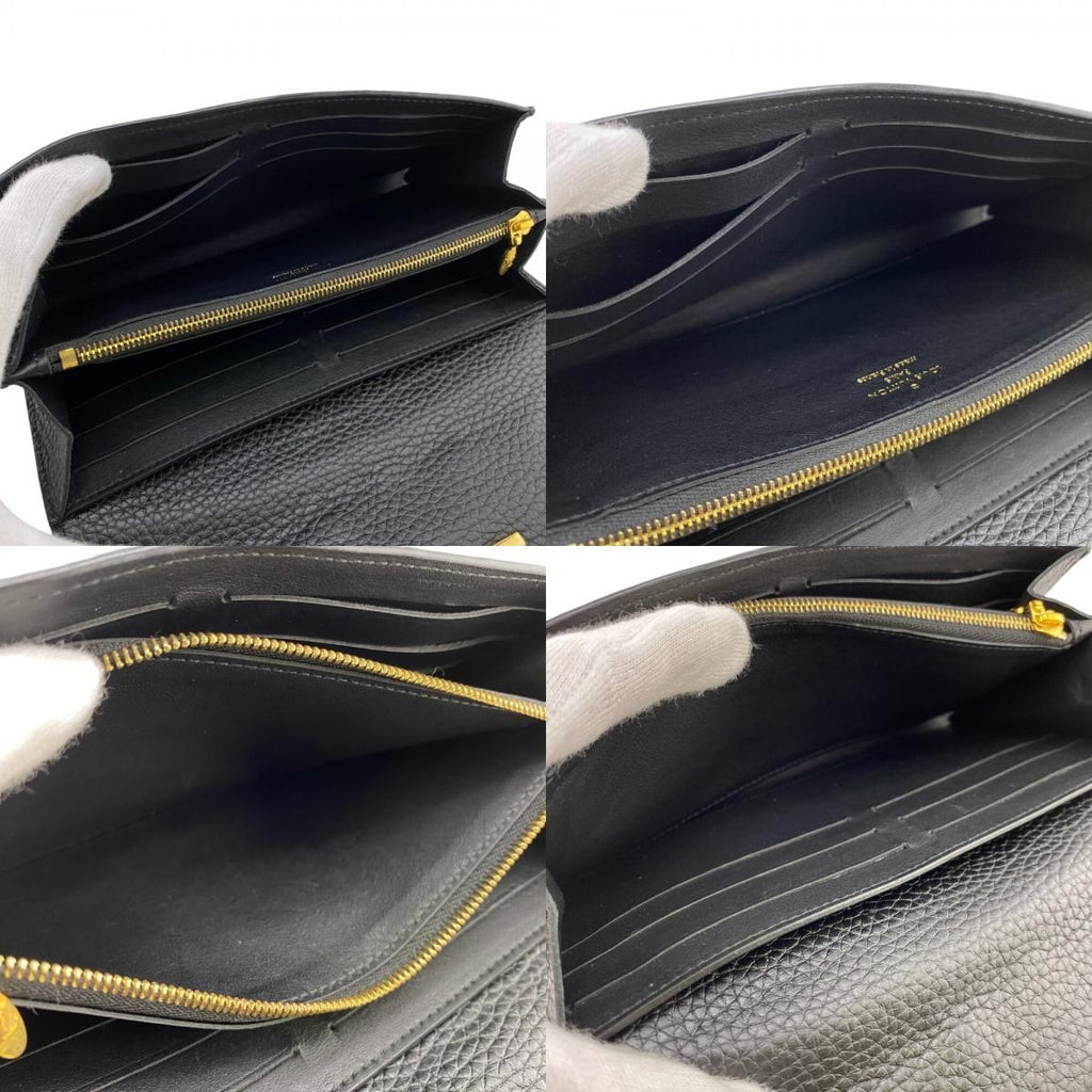 Louis Vuitton Capucines Portefeuille Wallet Card Holder Coin Purse Black — view 8
