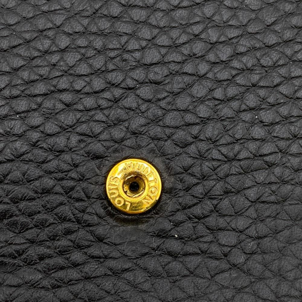 Louis Vuitton Capucines Portefeuille Wallet Card Holder Coin Purse Black — view 7