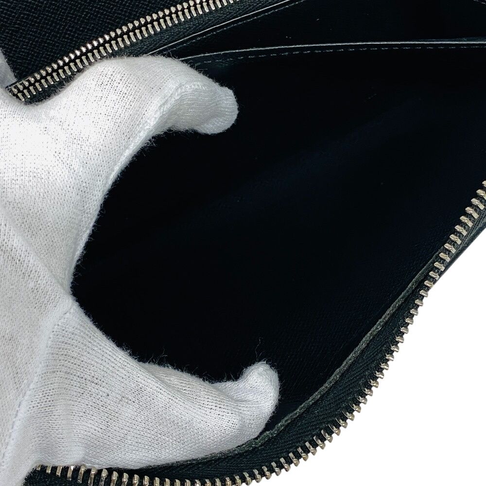 Louis Vuitton Zippy Organizer Taiga Wallet Card Holder Coin Purse Black — view 8