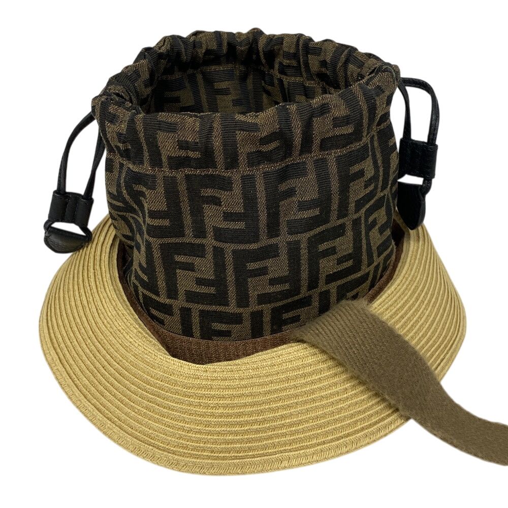 Fendi Bucket Zucca Hats Beige — view 7