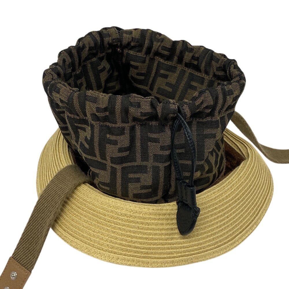 Fendi Bucket Zucca Hats Beige — view 6