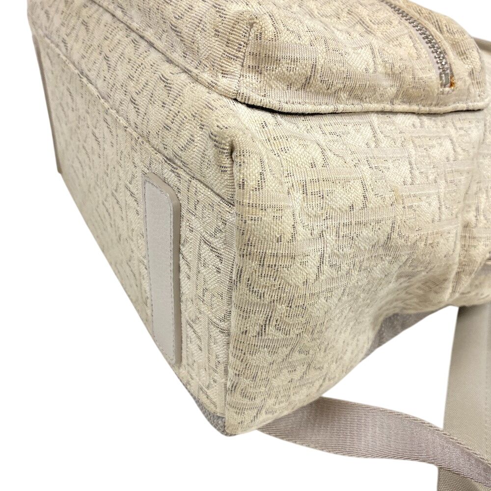 Dior Rider Oblique Backpack Trotter Purse White — view 3