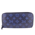 Louis Vuitton Wallet Vertical Zippy Monogram Card Holder Coin Purse Navy