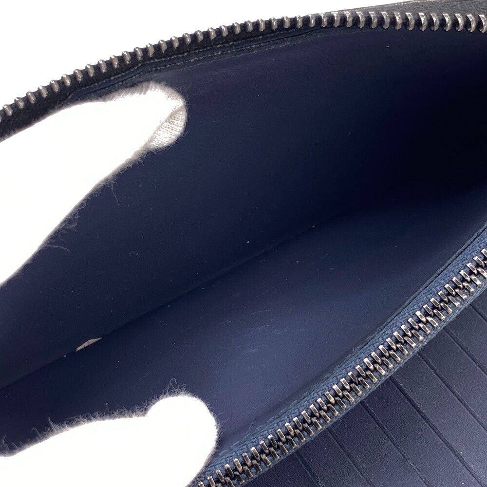Louis Vuitton Wallet Vertical Zippy Monogram Card Holder Coin Purse Navy — view 6