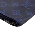 Louis Vuitton Wallet Vertical Zippy Monogram Card Holder Coin Purse Navy — view 4